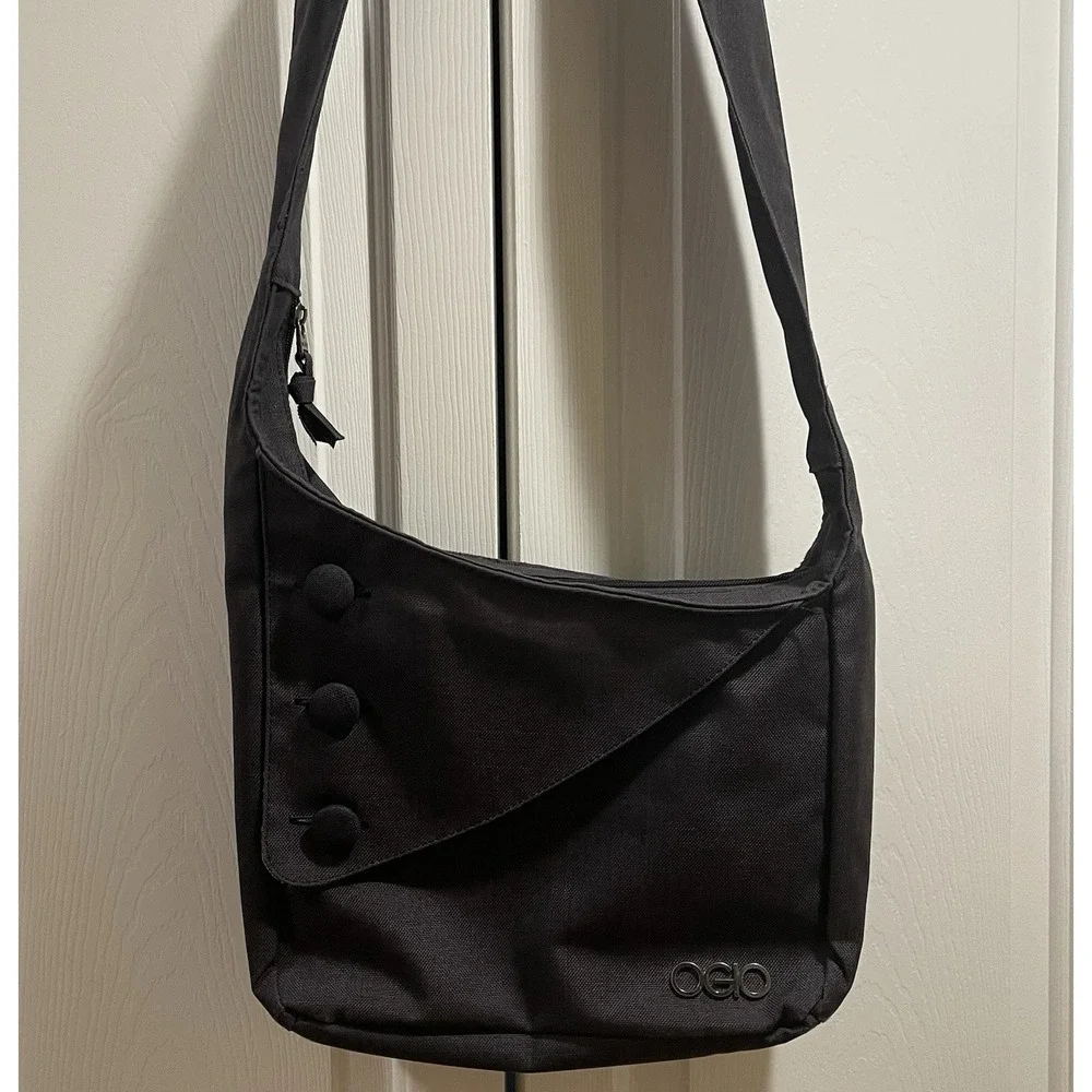 OGIO Brooklyn Bag Gray Messenger Padded Laptop Shoulder Crossbody School Purse